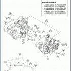 2019 TE 300i ENGINE Картер двигателя