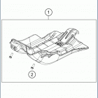 2020 TE 300i CHASSIS Зажита двигателя