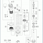 2019 TC 250 CHASSIS Амортизатор в разборе