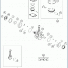 2020 FC 250 ENGINE Коленвал и поршень