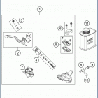 2020 TC 65 CHASSIS Front brake control