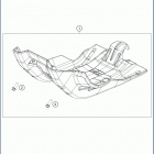 2019 FE 250 CHASSIS Зажита двигателя