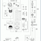 2019 FE 250 CHASSIS Амортизатор в разборе
