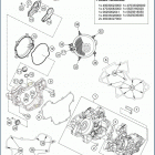 2019 TC 85 ENGINE Картер двигателя