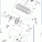 2019 TC 85 ENGINE Сцепление