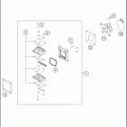 2019 TC 250 ENGINE Reed val ve case