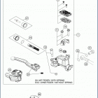 2019 TC 125 CHASSIS Front brake control