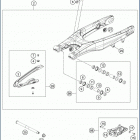 2019 TC 250 CHASSIS Бугель