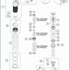 2019 TC 85 17_14 CHASSIS Амортизатор в разборе