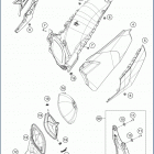 2019 TC 125 CHASSIS Air fil ter