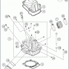 2019 FE 450 ENGINE Головка цилиндров