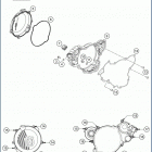 2020 TC125 ENGINE Кожух сцепления