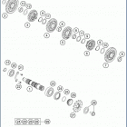 2019 FE 450 ENGINE Трансмиссия 2-контрпривод