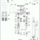 2019 TC 250 CHASSIS Передняя вилка