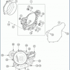 2019 FE 450 ENGINE Кожух сцепления