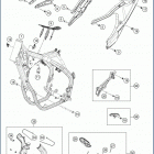 2019 TC 250 CHASSIS Рама