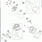 2020 TC 50 ENGINE Цилиндр,головка цилиндров