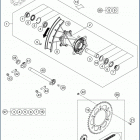 2019 FE 350 CHASSIS Переднее колесо