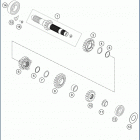 2020 FC 250 ENGINE Трансмиссия-ведомый вал