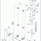 2019 TX 300 CHASSIS Передняя вилка