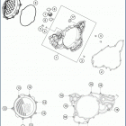 2019 TC 250 ENGINE Кожух сцепления