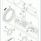 2019 TC 50 CHASSIS Переднее колесо