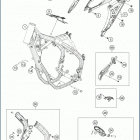2019 TE 150 CHASSIS Рама