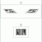 2019 FC 450 CHASSIS Наклейки