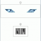 2019 FX 350 CHASSIS Наклейки