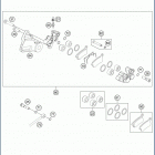 2020 TC 65 CHASSIS Задний суппорт