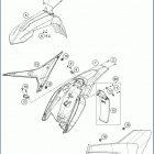 2020 TC 65 CHASSIS Обтекатель , крылья