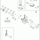 2019 FE 350 ENGINE Коленвал и поршень