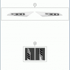 2019 TE 300i CHASSIS Наклейки