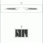 2019 TE 250i CHASSIS Наклейки