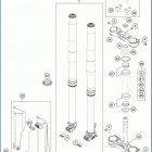 2019 FE 250 CHASSIS Передняя вилка