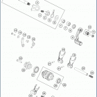 2019 TE 150 ENGINE Механизм переключения