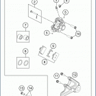 2019 TC 85 17_14 CHASSIS Задний суппорт