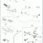 2019 TE 150 CHASSIS Руль