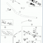 2019 TC 250 CHASSIS Руль