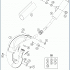2020 TC 65 CHASSIS Глушитель