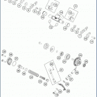 2019 TE 150 ENGINE Глушитель