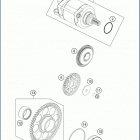 2019 FE 350 ENGINE Электрический стартер