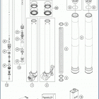 2019 TC 65 CHASSIS Передняя вилка