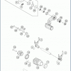 2019 TE 300i ENGINE Механизм переключения