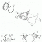 2019 TE 150 ENGINE Кожух сцепления