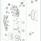 2019 TC 250 CHASSIS Передний суппорт