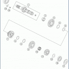 2019 TC 250 ENGINE Трансмиссия-ведомый вал