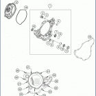 2019 FE 350 ENGINE Кожух сцепления