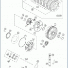 2019 FE 250 ENGINE Сцепление