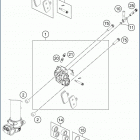 2019 TC 85 17_14 CHASSIS Передний суппорт